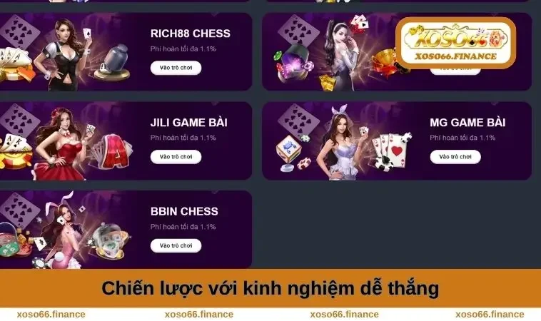Game Bài XOSO66 2 Chiến lược với kinh nghiệm dễ thắng